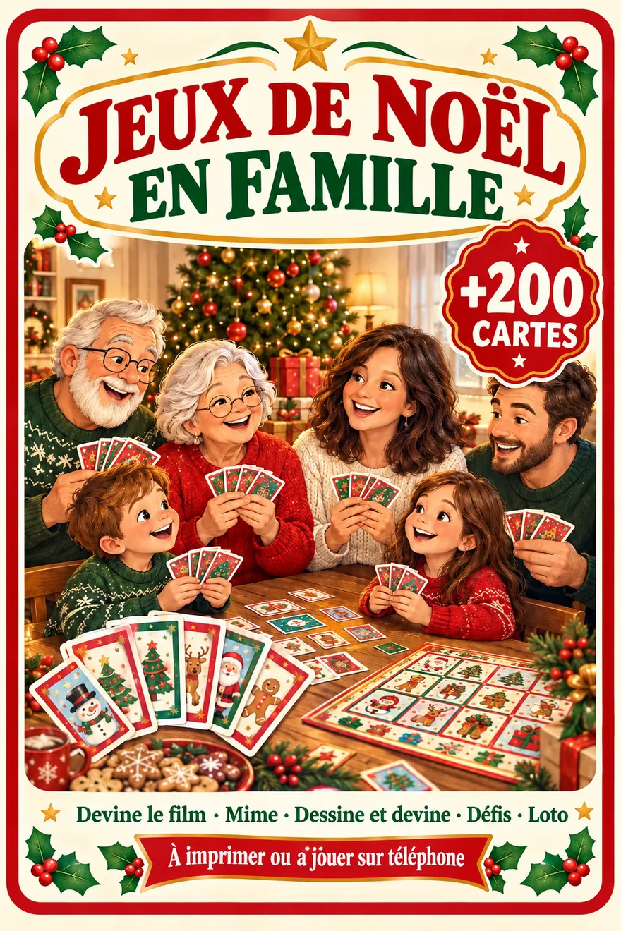 Jeux de Noël en Famille · +200 cartes