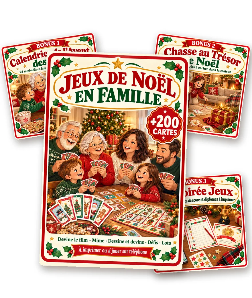 Jeux de Noël en Famille avec les 3 bonus